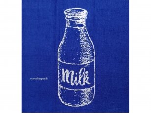 Frotinis virtuvės rankšluostis "Milk" (mėlynas) 50x50 cm